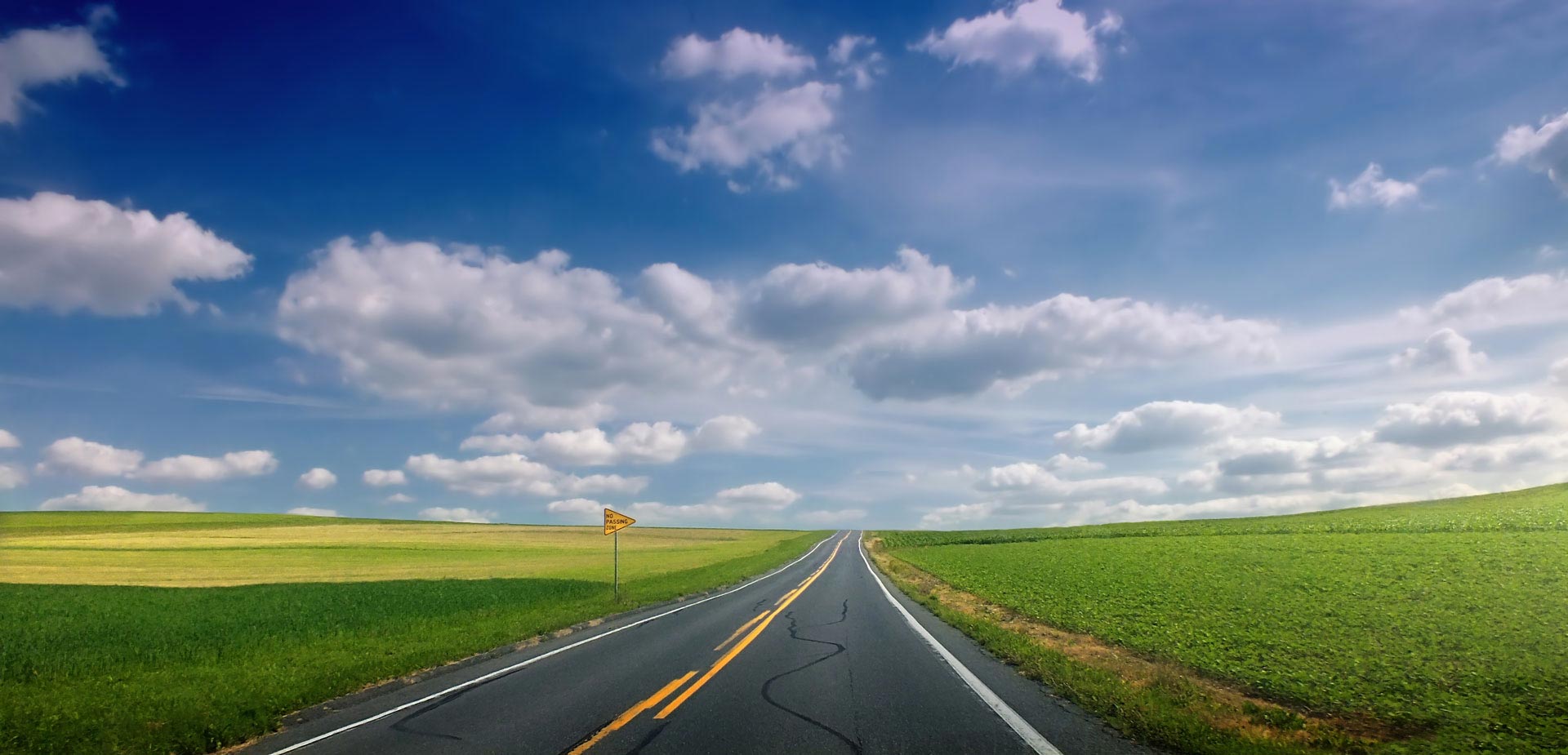 A road in the prairie