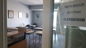 Defensive driving and demerit reduction course classroom